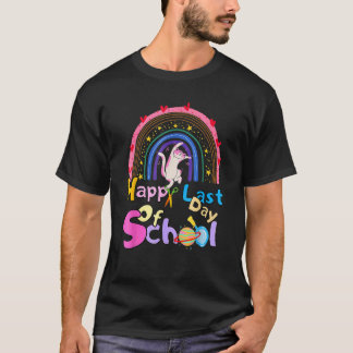 Cat Happy Last Day Of School T-Shirt