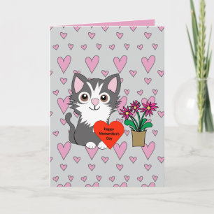 Cat Happy Meowentines Day Card