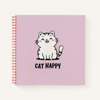 CAT HAPPY NOTEBOOK