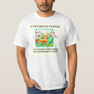 cat haters biology joke T-Shirt