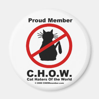 Cat Haters Of The World Magnet