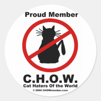 Cat Haters Of the World Stickers