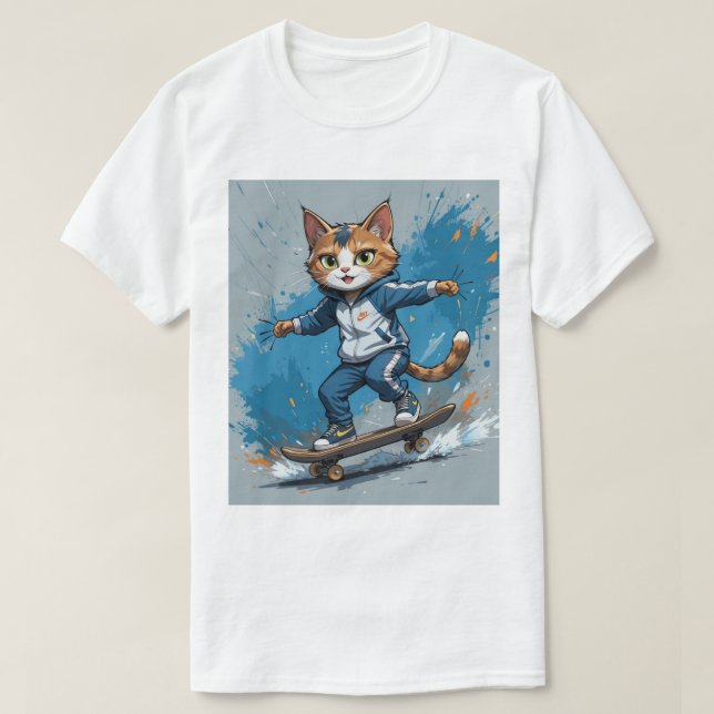 cat have a fun T-Shirt (Design Front)