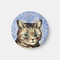 Cat head drawing by Louis Wain