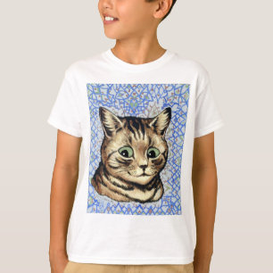 Cat head drawing by Louis Wain  T-Shirt