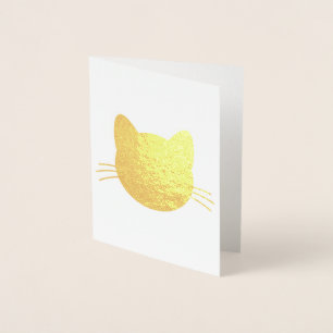 Cat head Foil Card