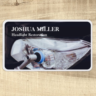 Cat Headlight Restoration Business Card