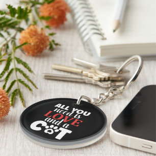 Cat Health Issues Keychain