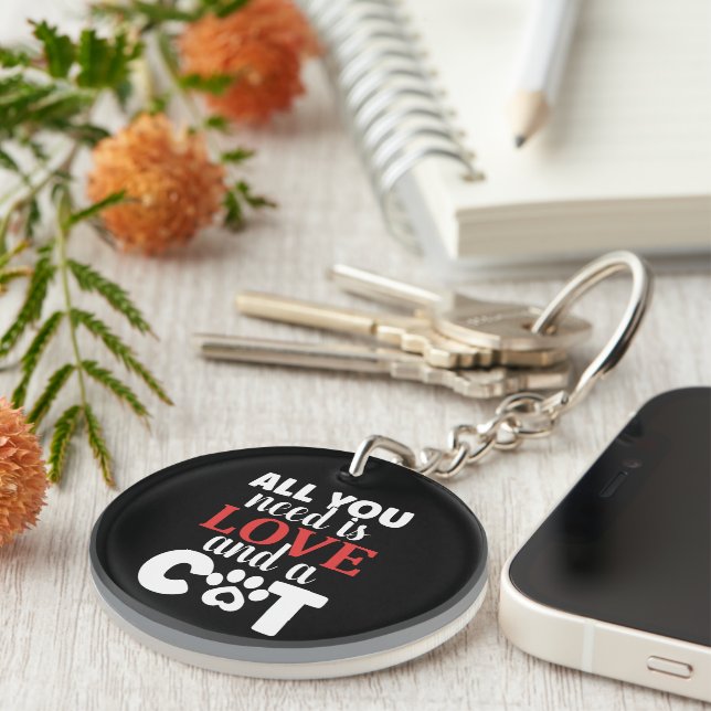 Cat Health Issues Keychain (Front Right)