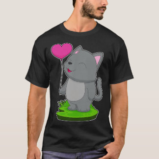 Cat Heart Balloon T-Shirt