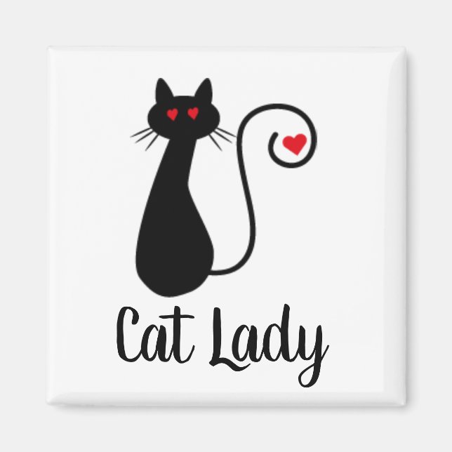 Cat Heart Magnet (Front)