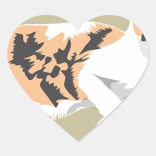Cat Heart Sticker