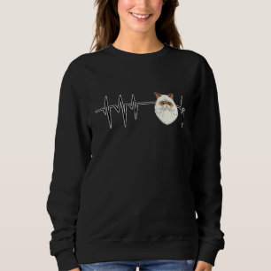 Cat Heartbeat I Cat I Himalayan Cat Sweatshirt