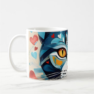 Cat Hearted Coffee Mug