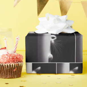 Cat Hiding In Shadows Wrapping Paper