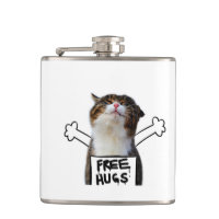 Cat Holding Free Hugs Sign