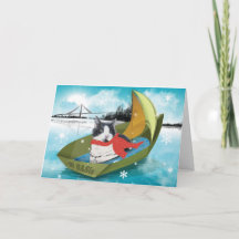 Cat holiday card from Oakland Animal Services