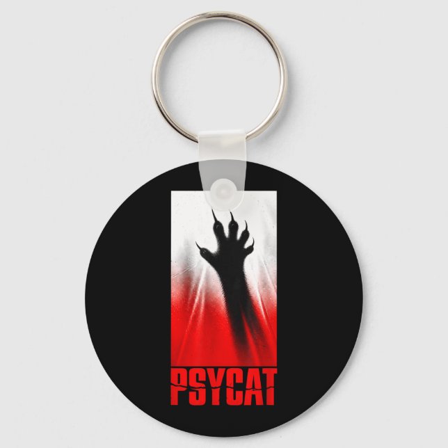 Cat Horror Movie Keychain (Front)