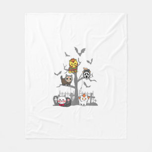 Cat Horror Movies Lazy Halloween Costume for Felin Fleece Blanket