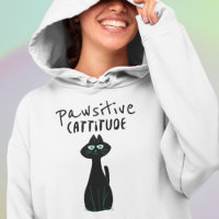 Cat Humour Pun Pawsitive Cattitude Quote