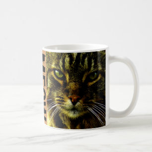 Cat Hypnotizing Eyes Photo Meow Coffee Mug