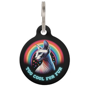 Cat ID Tag Personalized Sphynx Cats Identity 