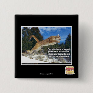 Cat image 2 inch square button