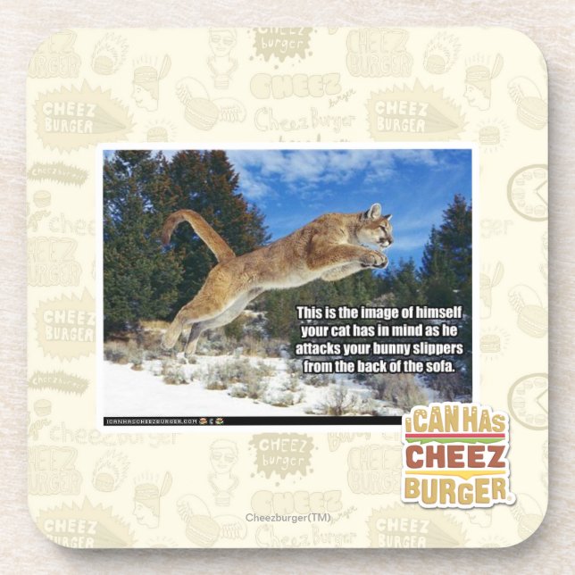 Cat image coaster (Front)