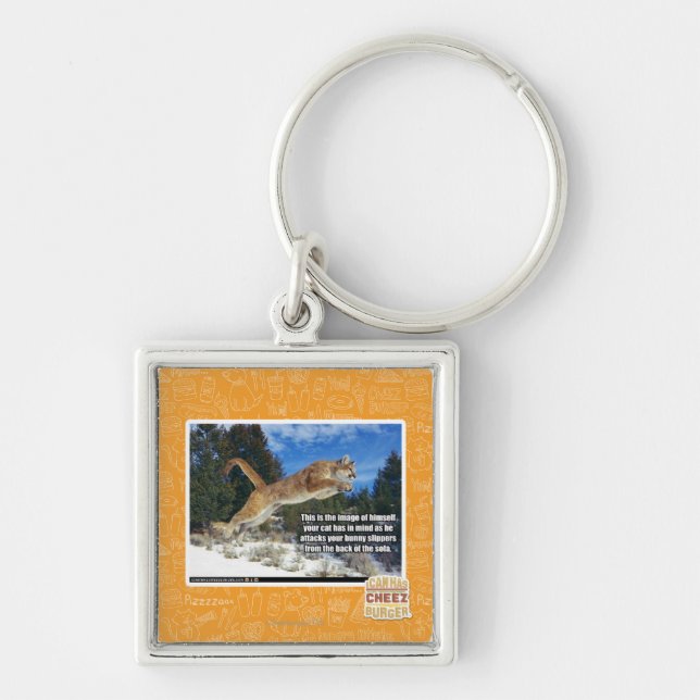 Cat image keychain (Front)