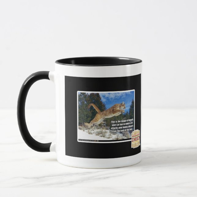 Cat image mug (Left)