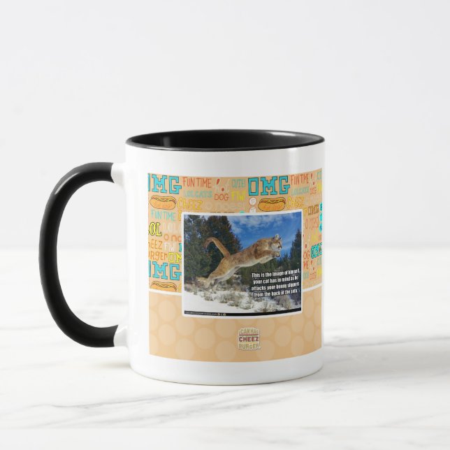 Cat image mug (Left)