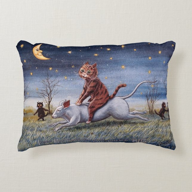 Cat Imagination, Louis Wain Accent Pillow (Front)