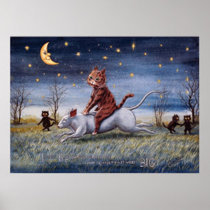 Cat Imagination, Louis Wain Poster