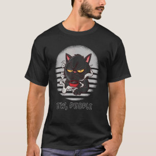 Cat In A Bad Mood Grumpy And Bad-Tempered Cats T-Shirt