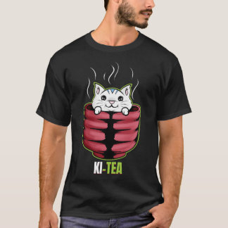 Cat In A Cup Having A Hot Bath On Purrsday T-Shirt