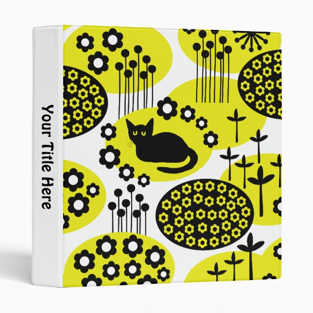 Cat in a Garden Binder (Front/Spine)