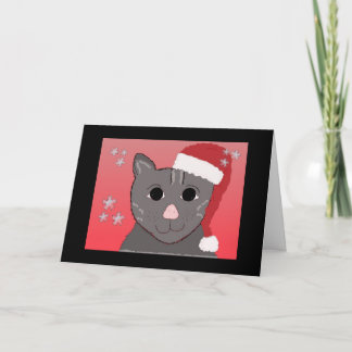 Cat in a Hat Holiday Card