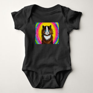 Cat in a Rainbow, Louis Wain Baby Bodysuit
