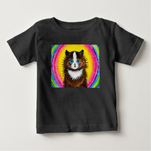 Cat in a Rainbow, Louis Wain Baby T-Shirt