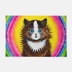 Cat in a Rainbow, Louis Wain Doormat