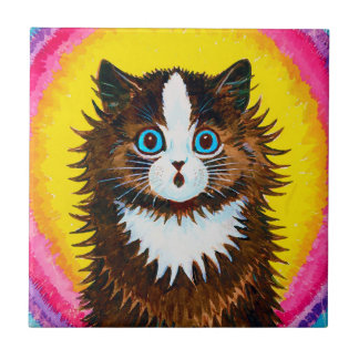 Cat in a Rainbow, Louis Wain Tile