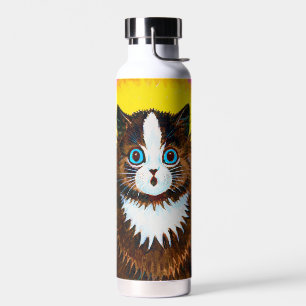 Cat in a Rainbow, Louis Wain Water Bottle