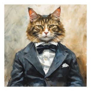 Cat in a Suit Photo Print