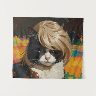 Cat In A Wig (#2) Tapestry