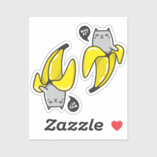 Cat in banana