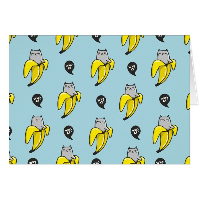 Cat in banana (Front Horizontal)