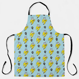 Cat in banana apron