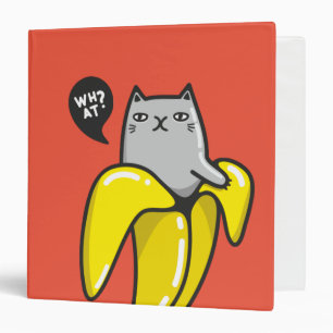 Cat in banana binder