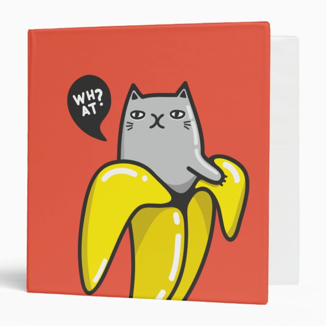 Cat in banana binder (Front/Inside)