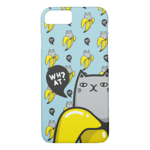 Cat in banana Case-Mate iPhone case